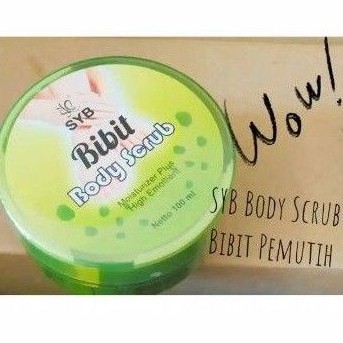 Bibit Pemutih SYB Body Scrub 100ml dan sabun