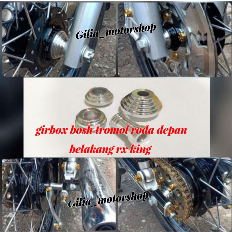 Girbox Bosh Tromol Yamaha RX King Roda Depan Belakang Rx king Rxk Rxs Chrome FulSet Bosh Roda Depan Belakang rxking