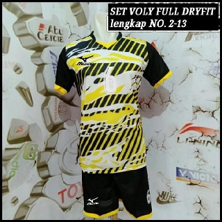 baju kaos  Jersey celana bola voli volley mizuno  baju 