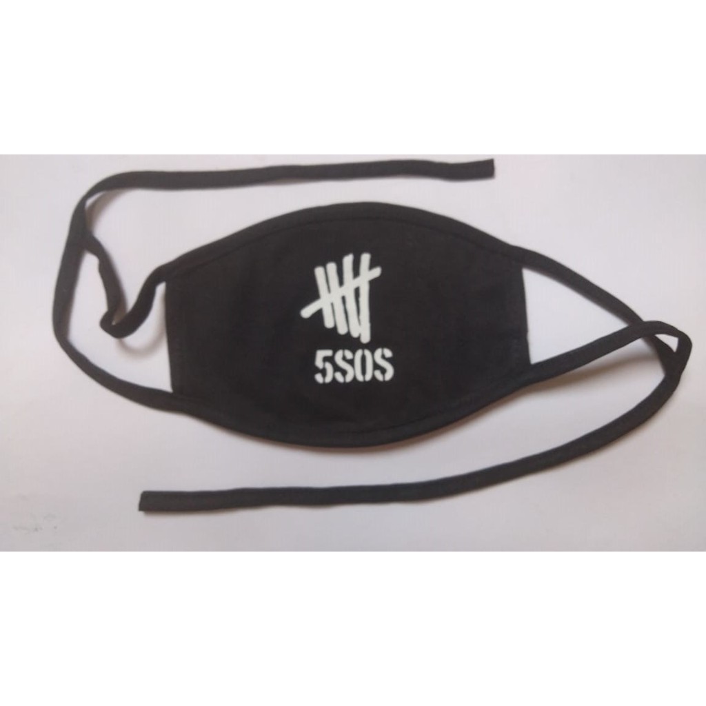 masker mulut 5sos masker mulut polos masker mulut kain masker mulut kpop aksesories kpop
