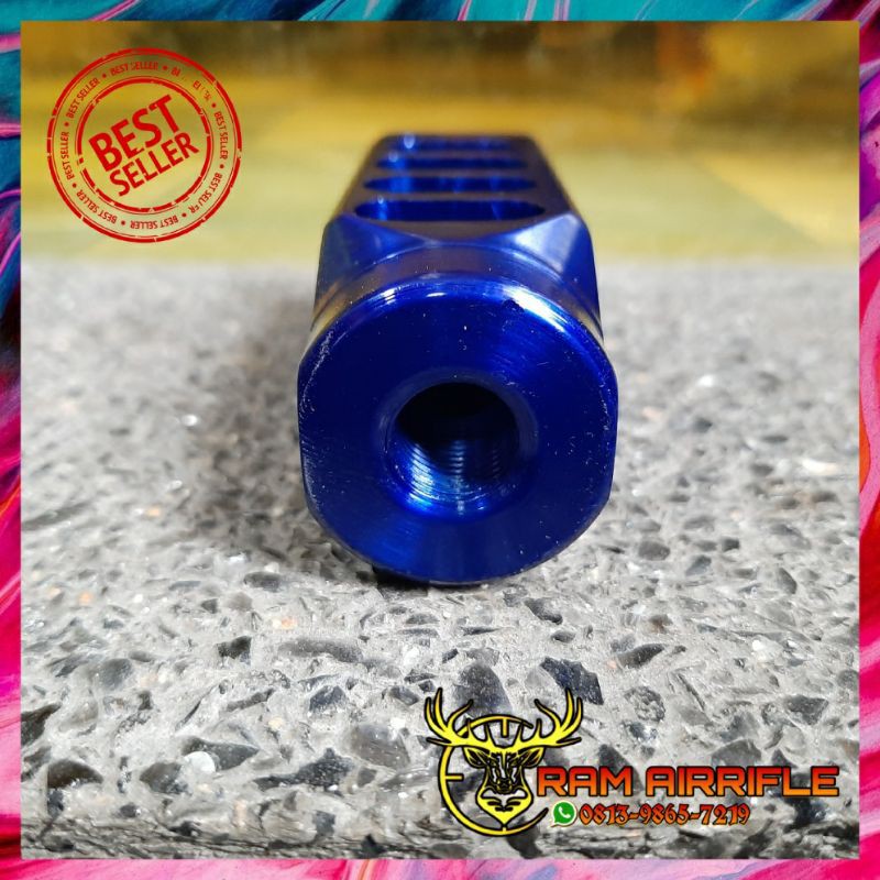 MUZLE BREAK PEMECAH SUARA PEMECAH ANGIN PCP