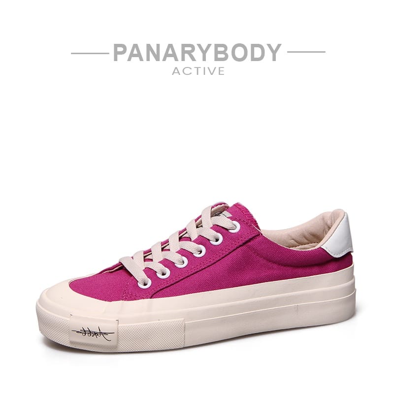 Sepatu Wanita Canvas Korea Panarybody Sepatu Cewek Tali Original Model Korea Nyaman Dipakai