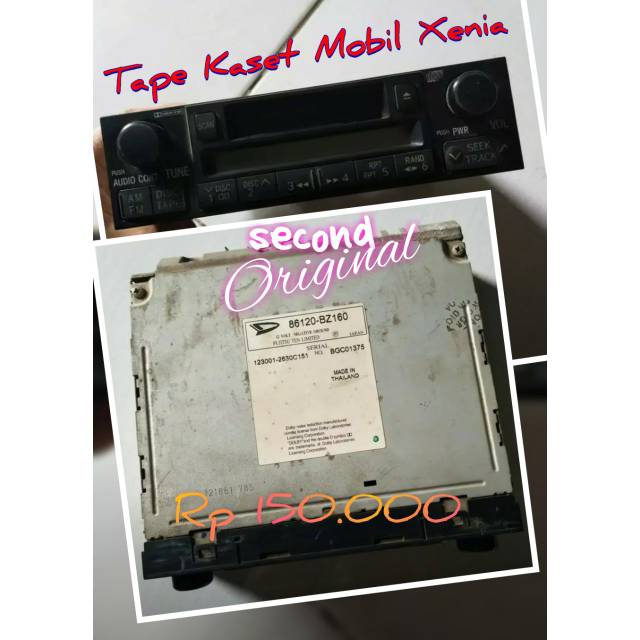 Tape kaset mobil xenia 2nd