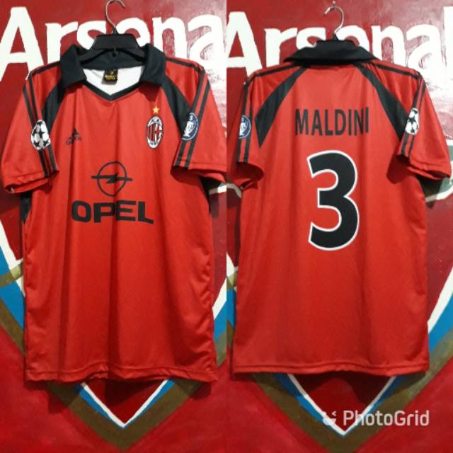 JERSEY MALDINI MILAN 3rd 2001/02