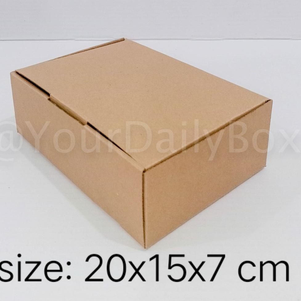 

[KODE PRODUK JKC9F7945] [isi 10 pcs] Kardus packing , box Die Cut uk 20x15x7 cm PROMO