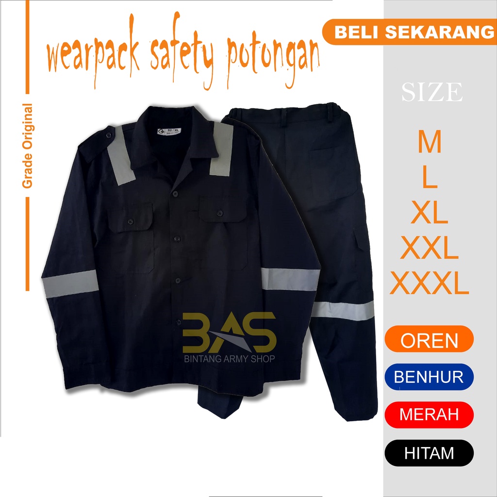 Grosir Wearpack  Safety /Setelan Baju dan celana /wearpack coverall/ Seragam Kerja Proyek