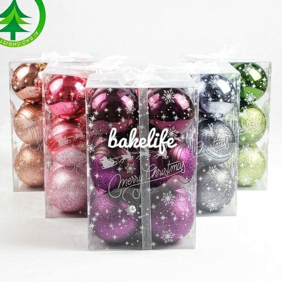 

[PROMO SPESIAL] READY HIASAN BOLA NATAL 6CM ISI 12PCS DEKORASI POHON NATAL 2020