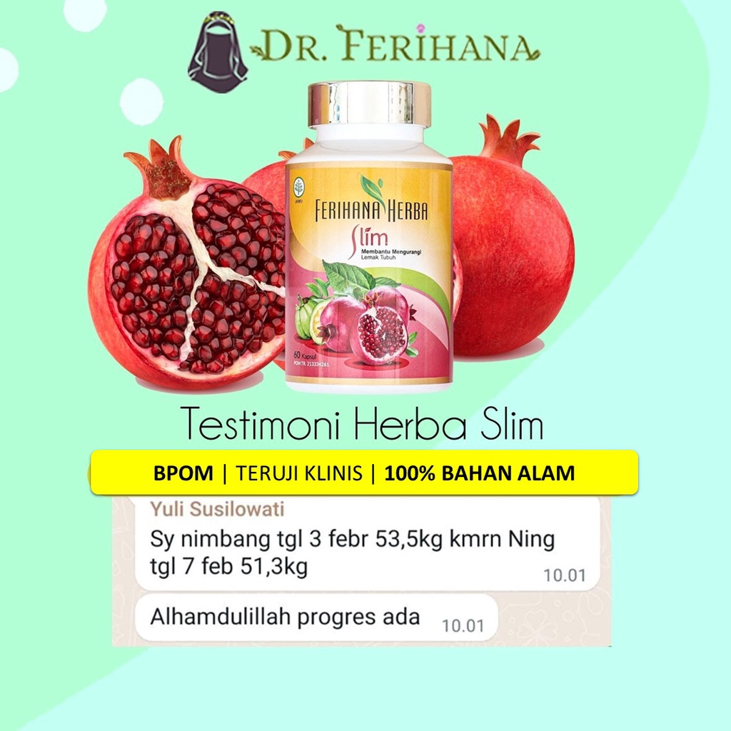 Ferihana Herba Slim Merupakan Kapsul untuk Diet Menurunkan Berat Badan atau Pelangsing