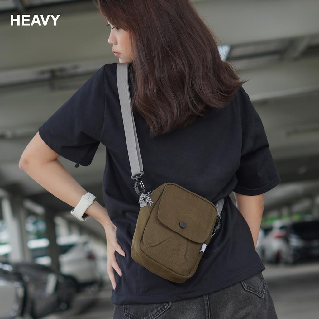 Tas selempang slingbag pria heavy kanvas ramsmax | Sling pouch bag