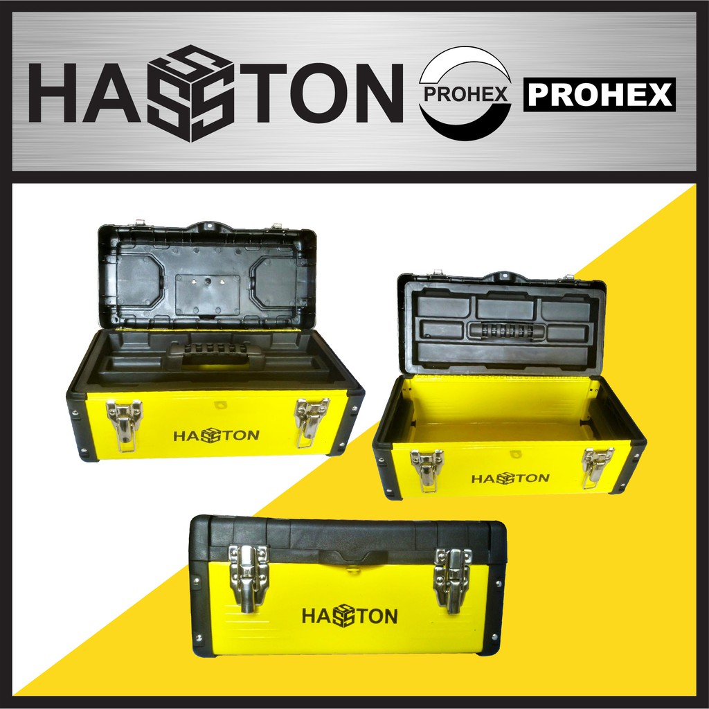 

HASSTON 17'' Tool Box Plat Besi/Plastik (4482-006)