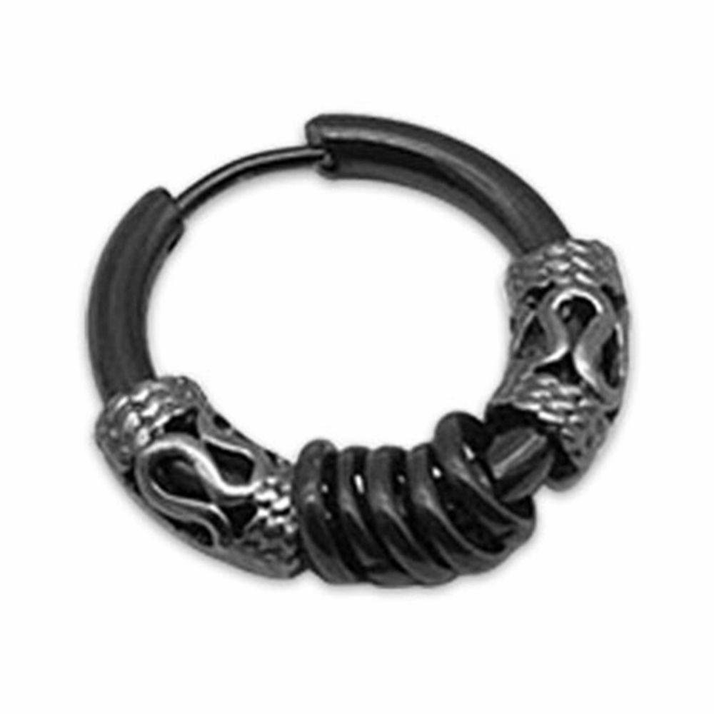 Nickolas1 Pria Anting Hoop Kepribadian Sederhana Wanita Berongga Bulat Hip Hop Gaya Korea Earrings
