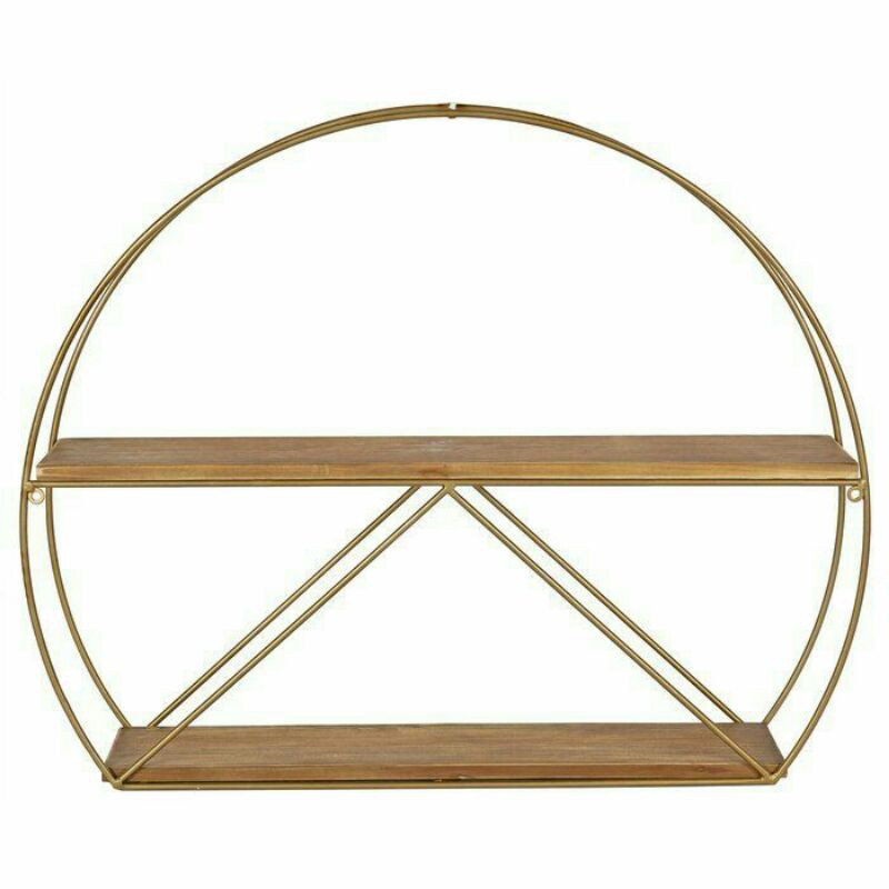 Rak bunga besi setengah Lingkaran - Rak dinding setengah lingkaran - Rak dinding 2 susun