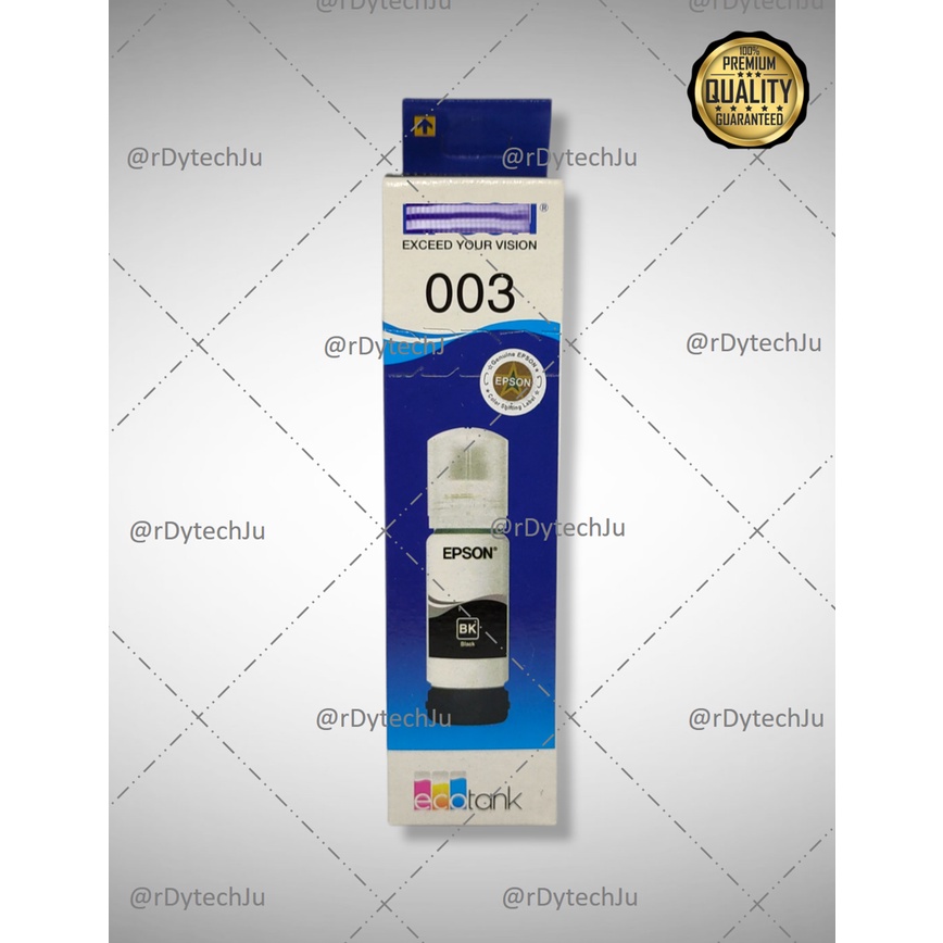 Tinta Printer 003 untuk printer L1110 L5190 L3101 L3110 L3150 PREMIUM QUALITY