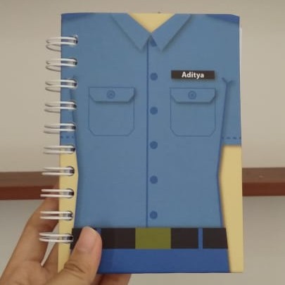 Notebook Custom Seragam STIS Sekolah Tinggi Ilmu Statistika Kedinasan | Buku Nama | Notes