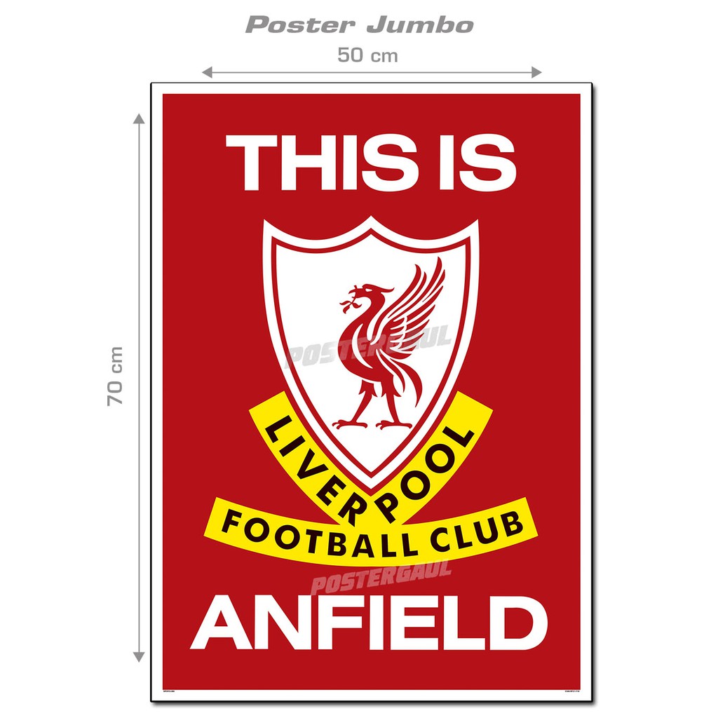 Poster Jumbo Liverpool Logo 1987 This Is Anfield Fcl60