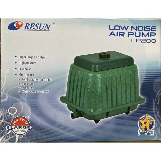 RESUN LP-200 Pompa Udara Aerator Low Noise Air Pump Blower 230w