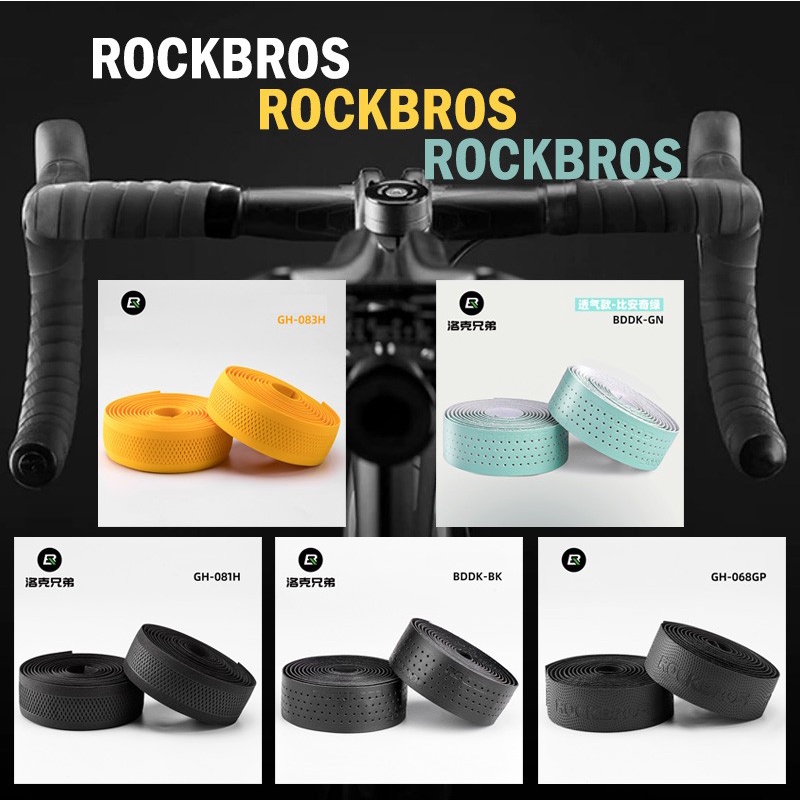 Rockbros Sepasang Bartape Sepeda Roadbike Bar Tape Dropbar Stang Balap