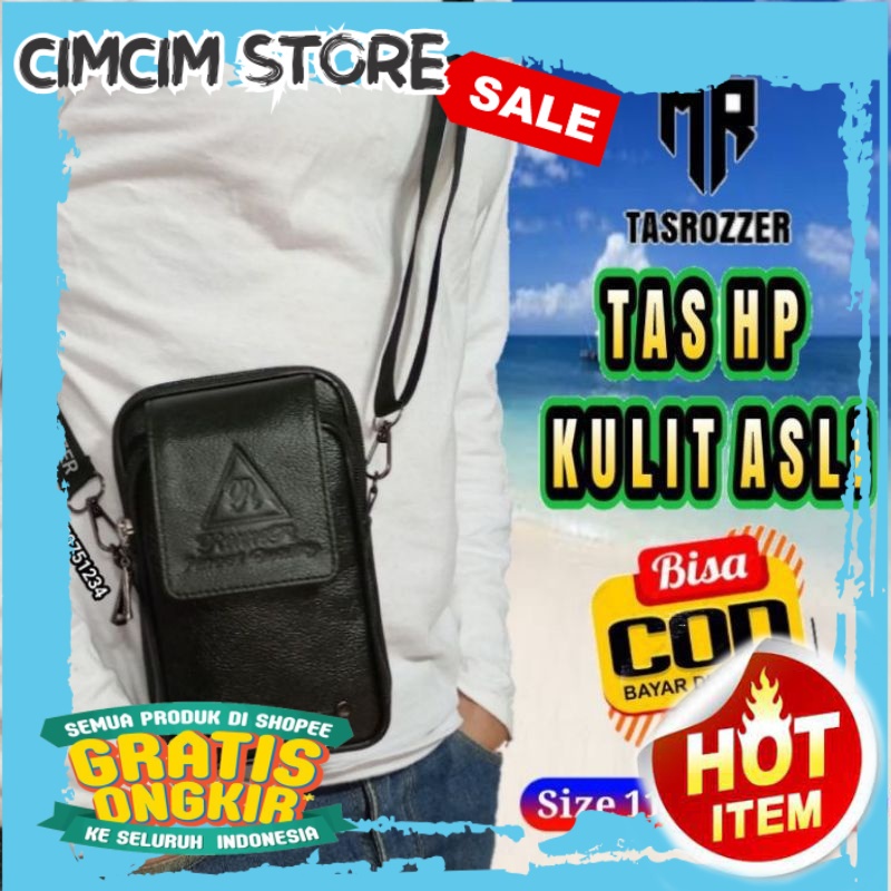 TAS KEKINIAN TERBARU TERMURAH / Tas hp selempang kulit asli garut multifungsi bisa di selempang dan 