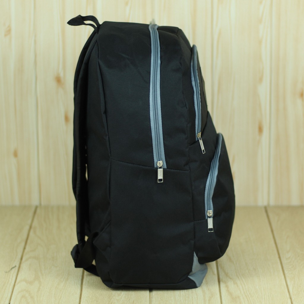 Tas Ransel Elite Distro Hitam Back Pack Cowok Cewek Unisex Trendy Kece Fashionable Awet Berkualitas