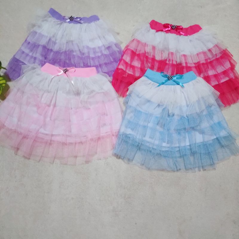 Rok tutu lembut anak 1 2 tahun rok anak cewek perempuan rok pendek tutu ( rok tutu lembut )