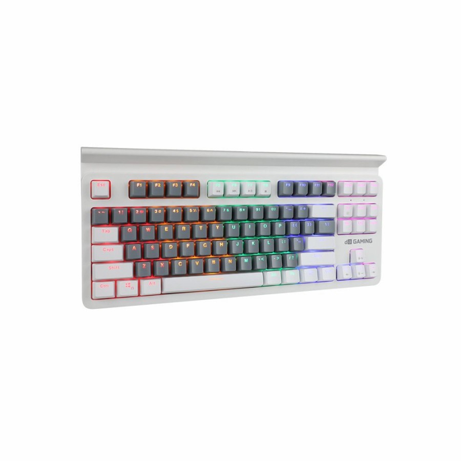 MECA FIGHTER ICE TKL EDISI KHUSUS GREY+WHITE - Switch Black Digital Alliance Keyboard Gaming DA