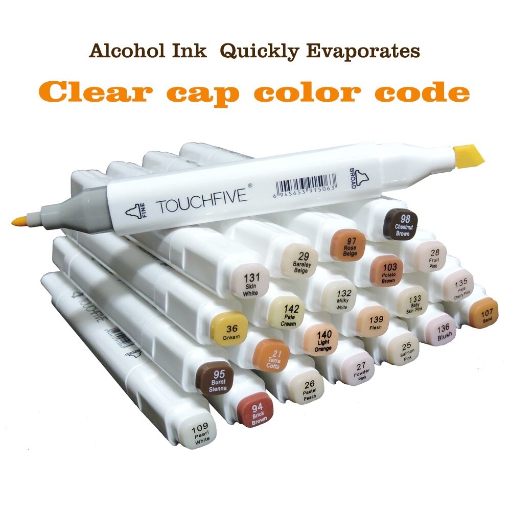 

Touchfive Skin Color 24 Pcs Touchfive Twin Marker Skin Color