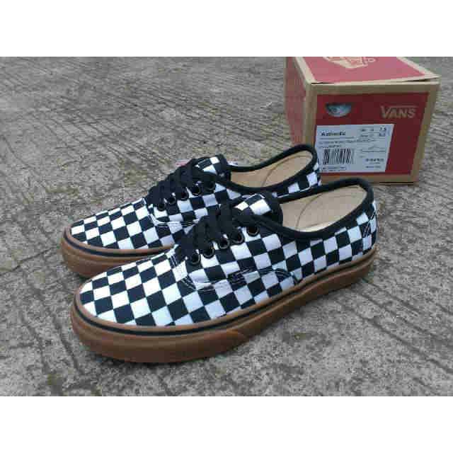 SEPATU VANS AUTHENTIC CHECKERBOARD GUM WAFLE DT