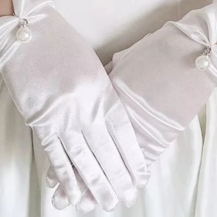 SR99 Sarung Tangan Satin Pengantin Wanita wedding gloves