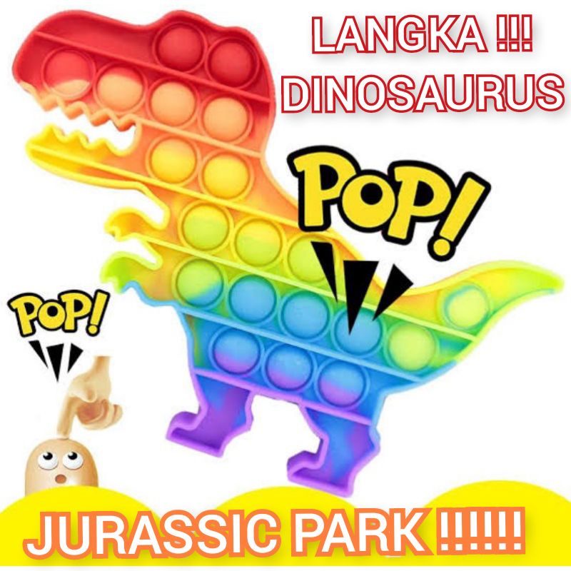 (SANGAT LANGKA) POP IT DINOSAURUS POPIT POP IT JURASSIC PARK