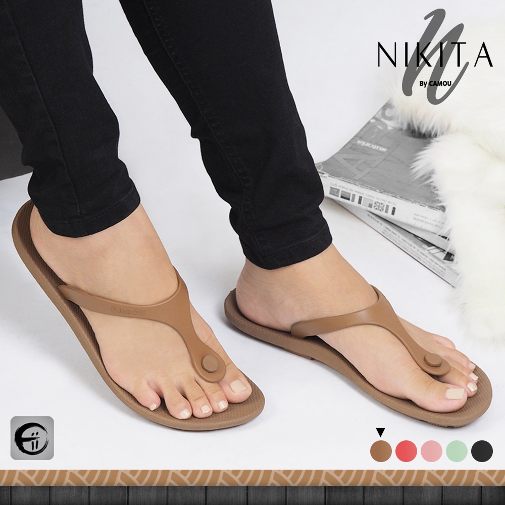 CAMOU Nikita Sandal Jepit Wanita dan Anak Perempuan Warna Pastel