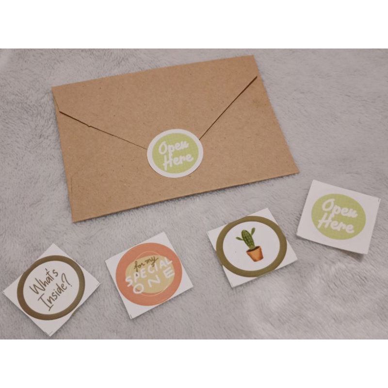 

Sticker Segel Amplop / Sticker Segel Kado / Sticker Aesthetic / Sticker Chase HP / Murah