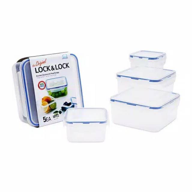 Lock&Lock Gift Set Isi 3Pcs Food Container Lock n Lock Special Set 3 Pcs