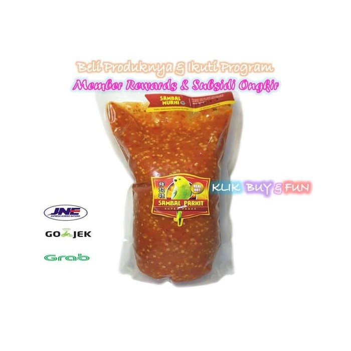 

Sambal Parkit Super Pedas 1000 ml dgn Biji Cabai Diskon