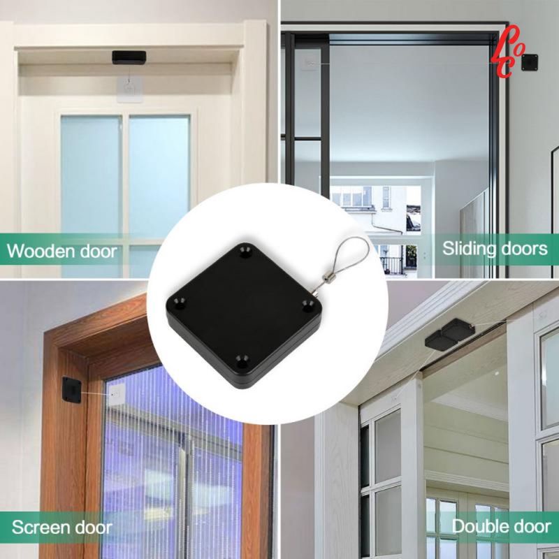 alat tutup pintu otomatis Penutup Pintu Otomatis Penahan Pintu Tanpa Paku Automatic Door Closer penahan pintu magnetik anti bentur