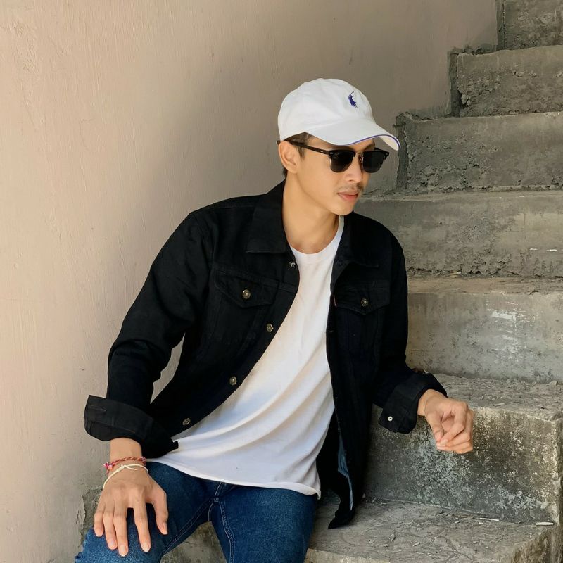 [TERMURAH] JAKET JEANS PRIA HITAM PEKAT/JAKET JEANS COWOK/JAKET JEANS PRIA COWOK/JAKET JEANS