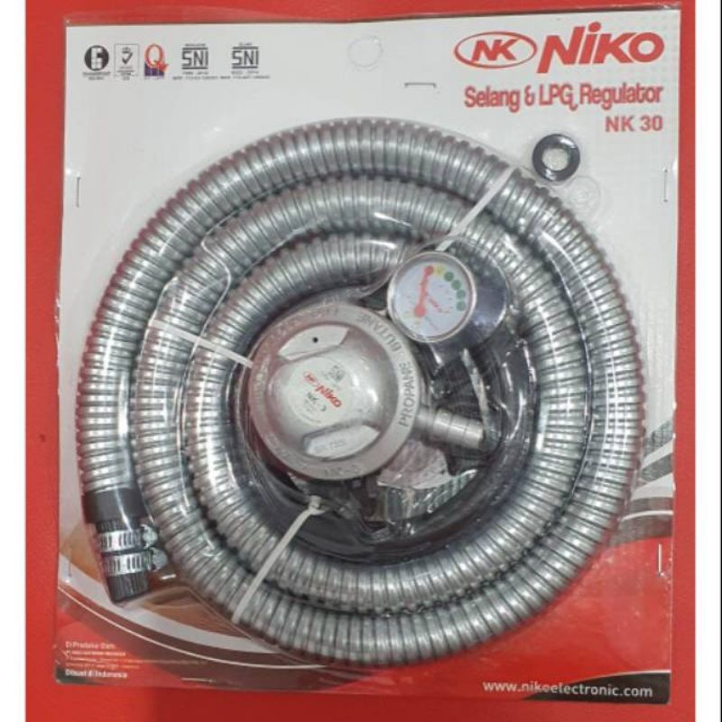 Selang dan Regulator Kompor Gas Niko NK-30 - Niko NK50 Selang LPG 1,8m