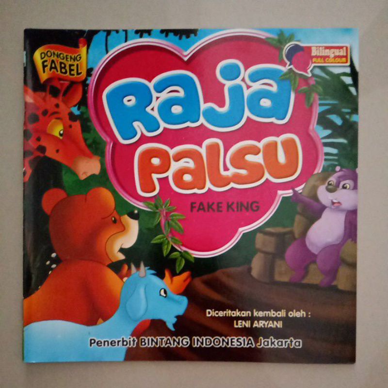 Buku Dongeng Fabel Raja Palsu /Bilingual full colour