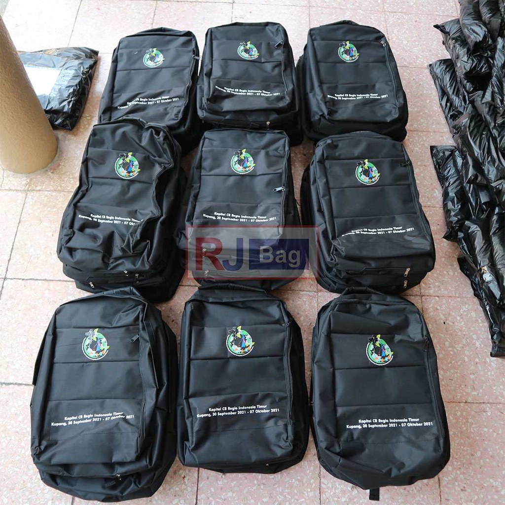 Ransel Gendong Custom Tas Gendong Pesanan Grosir Tas Polo Asus Sablon KAPITEL CB REGIO GROSIRAN Ransel Kerja Punggung Laptop