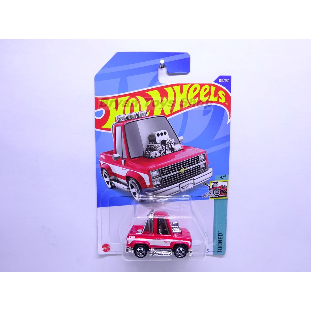 Hot Wheels Toon'D 83 Chevy Silverado Merah