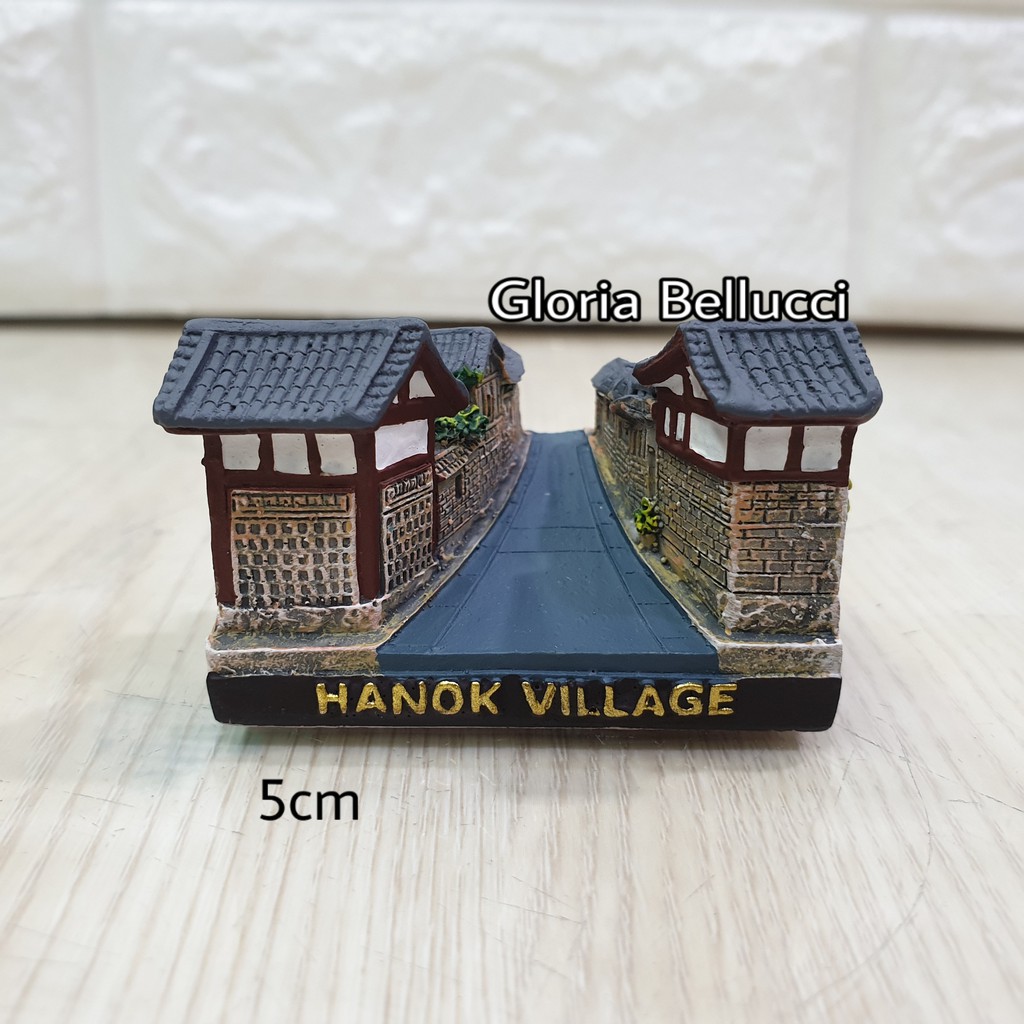 pajangan miniatur hanok village korea selatan seoul dekorasi home
