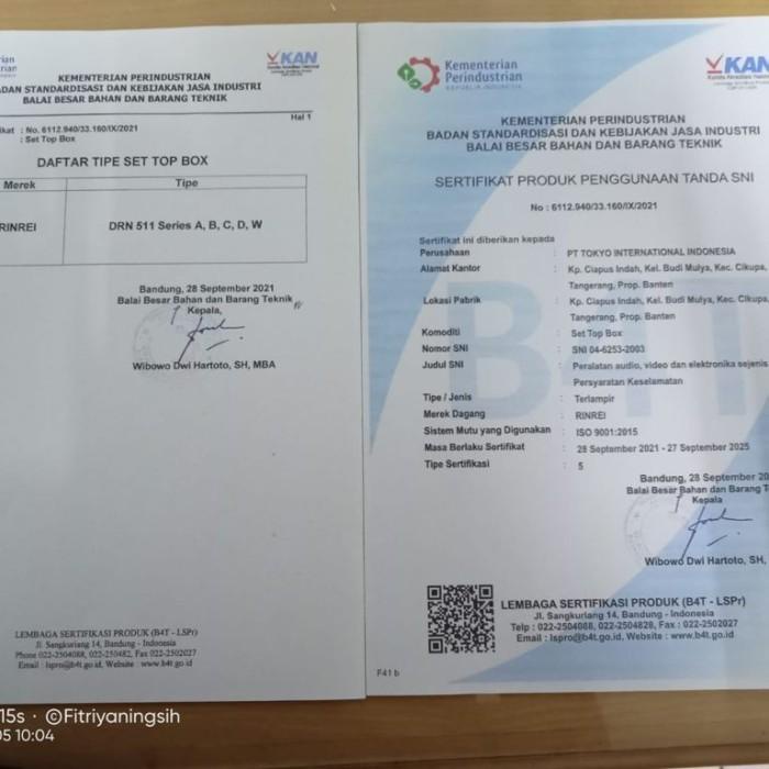 Dvb T2 Set Top Box Digital Tv Receiver Rinrei Drn-511/Dvb Rinrei 511A