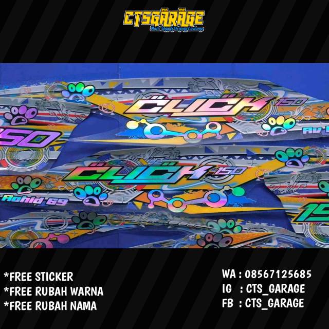 STRIPING VARIO 150 NEW TRANSPARAN FONT HOLOGRAM