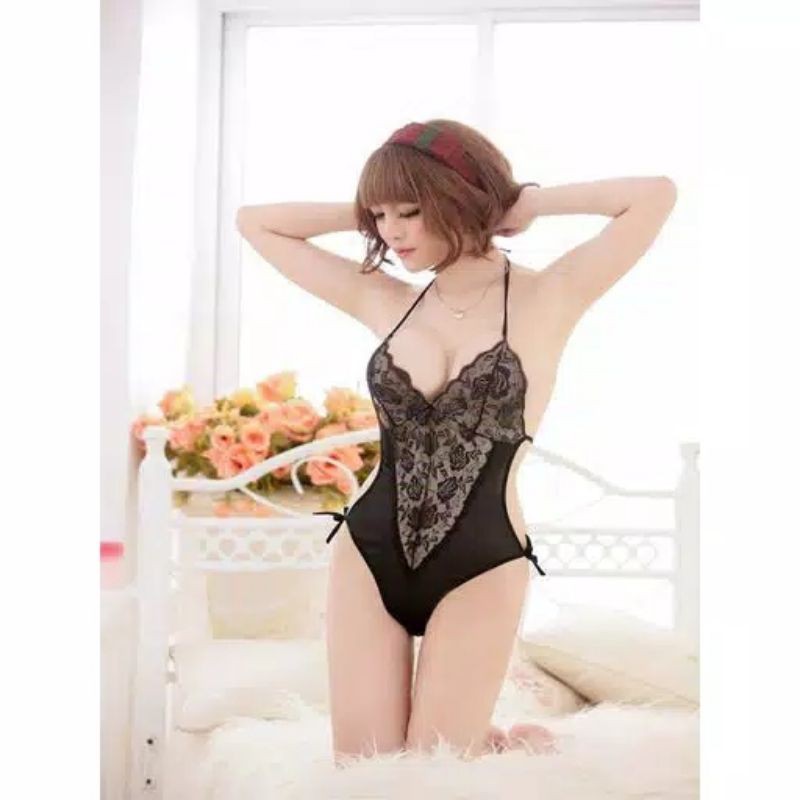 TM-074 Lingerie Pakaian Dalam Seksi Bodysuit Erotis Pakaian Dalam Renda Wanita