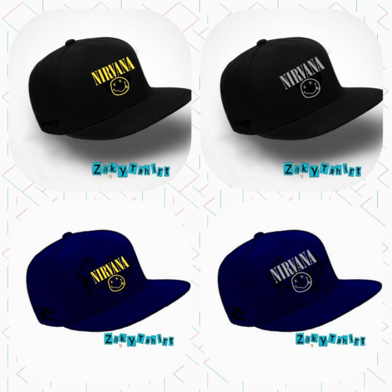 Topi Pria / snapback / surf / skate / Hat Nirvana