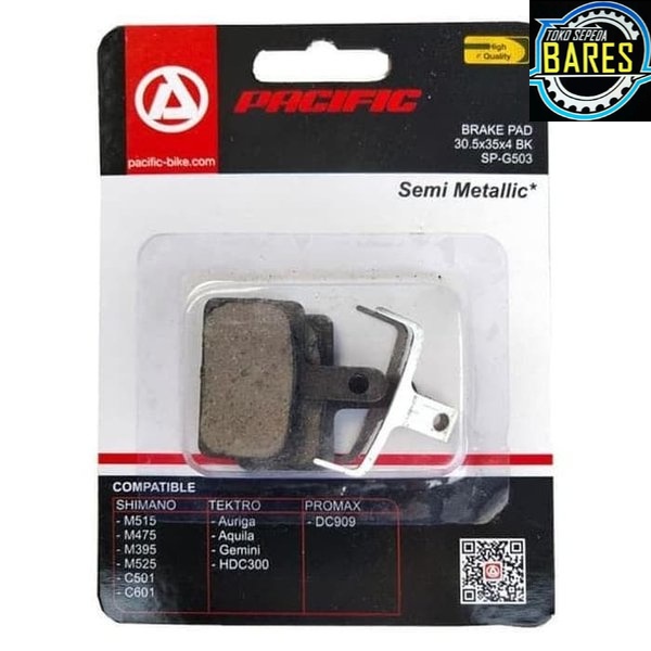 Kampas Rem Mekanik / Hidrolik Sepeda Pacific SP-G503 BK / Mechanical / Hydraulic Brake Pad