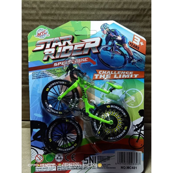 MC 481 MAINAN SEPEDA PANCAL BALAP MINI STAR RIDER / SUPER BIKE CHALLANGE THE LIMIT