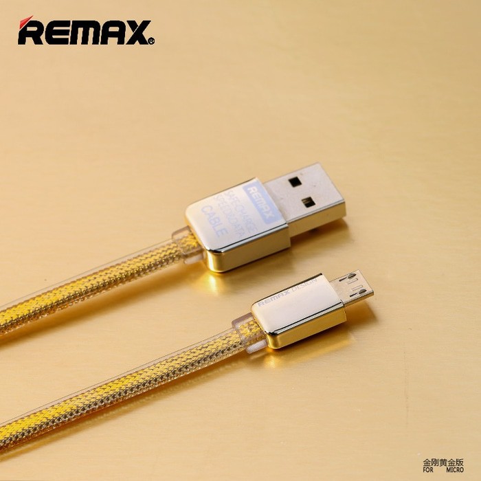 Charging Cable &amp; Kabel Data Remax Gold Micro USB