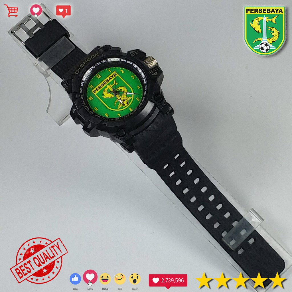 (SPESIAL BONEK REK) JAM PERSEBAYA OUTDOOR ANTI AIR