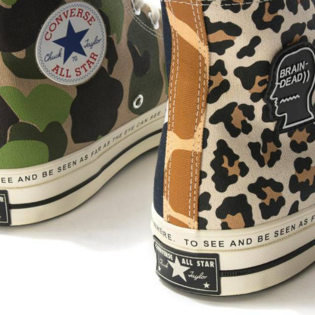 brain dead black converse