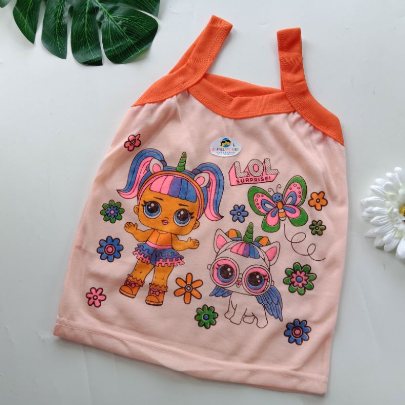 Lusinan 12 PCS Singlet Anak Perempuan Motif LOL